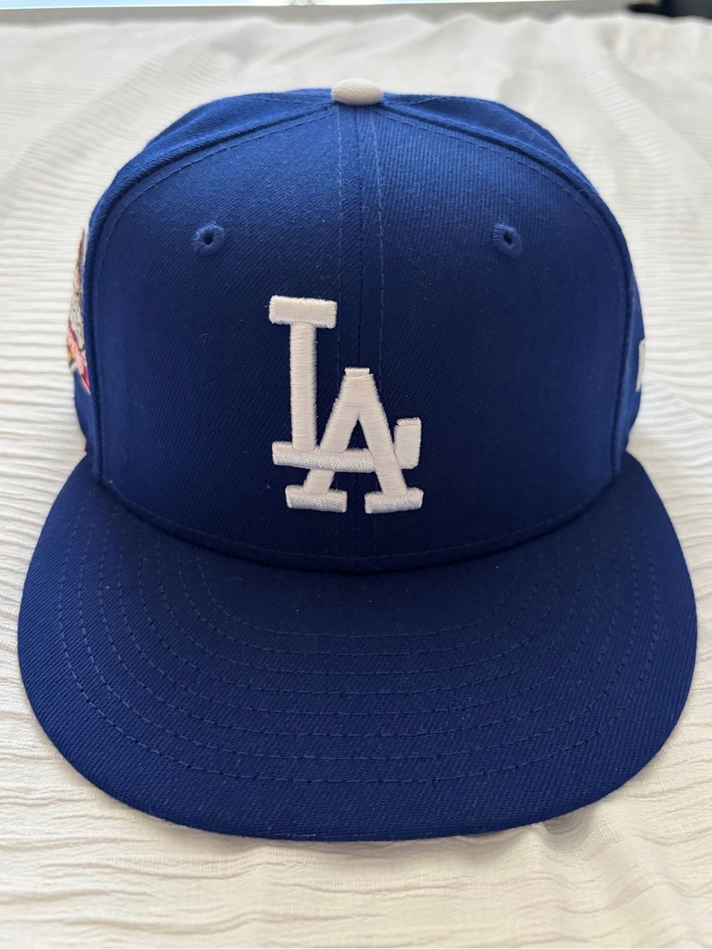 New Era Los Angeles Dodgers Cap with 2024 World Series Champs Patch - Rare